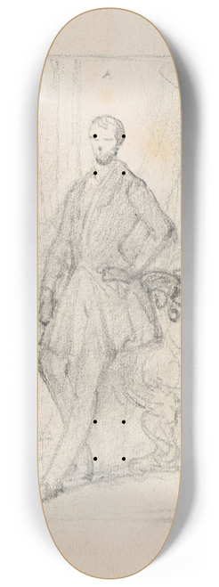 Nicaise De Keyser - Portrait of a Man 8.25 inch art skate deck