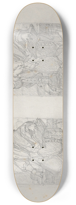 Nicaise De Keyser - Portrait of a Man 8.25 inch art skate deck