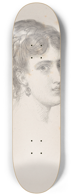 Nicaise De Keyser - Portrait of a Woman 8.25 inch art skate deck