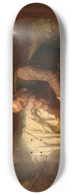 Nicaise De Keyser - The Artist Michelangelo at the Deathbed of Vittoria Colonna 8.25 inch art skate deck