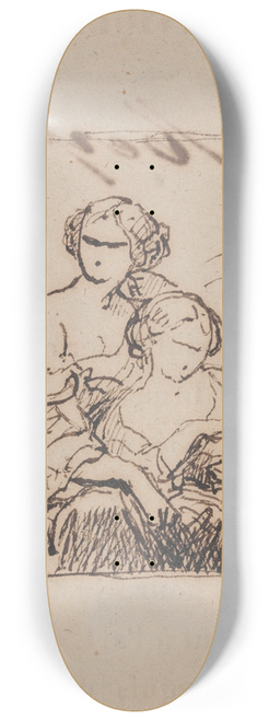 Nicaise De Keyser - The Gleaners 8.25 inch art skate deck