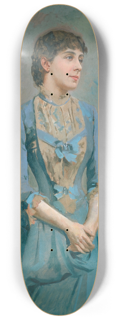 Antoni Caba - Portrait Of Llusa Dulce I Tresserra, Marquise Of Castellflorite 8.25 inch art skate deck