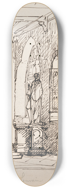 Nicaise De Keyser - The Town Hall in Leuven 8.25 inch art skate deck