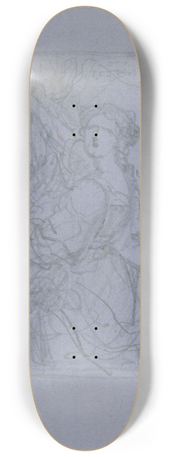 Nicaise De Keyser - Woman with Basket 8.25 inch art skate deck