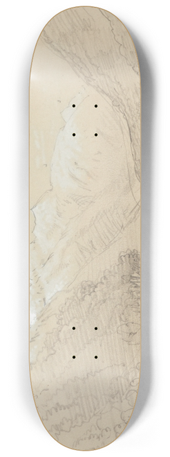 Nicholas Chevalier - Looking up the Bealey. Arthurs Pass looking north 8.25 inch art skate deck
