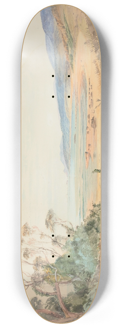 Nicholas Chevalier - Wiltshire Bay and the Nuggets, Otago coast 8.25 inch art skate deck