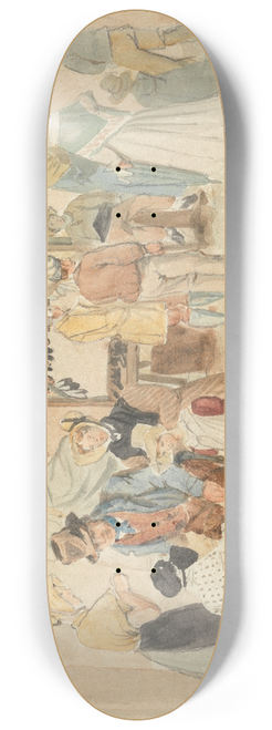 Nicholas Condy - The Market Place 8.25 inch art skate deck