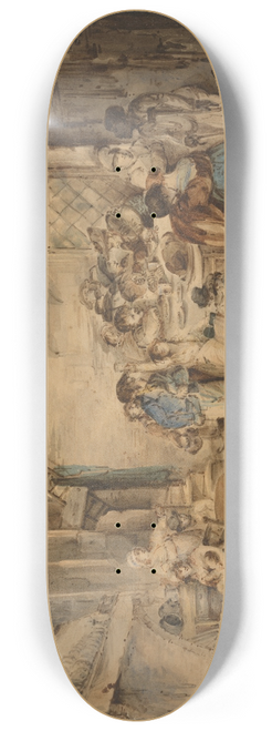 Nicholas Pocock - Interior of an Inn 8.25 inch art skate deck