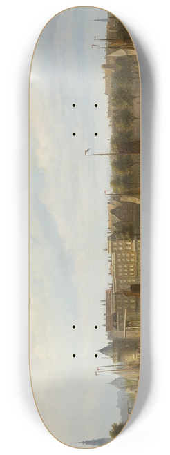 Nicolaas Martinus Wijdoogen - View of Amsterdam from the IJ 8.25 inch art skate deck
