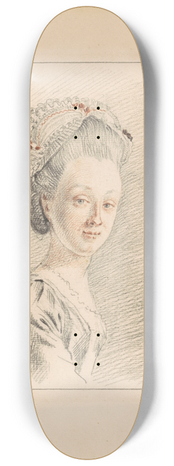 Nicolaas Muys - A Lady Wearing a Dormeuse Cap 8.25 inch art skate deck