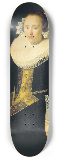 Nicolaes Eliasz. Pickenoy - Portrait Of A 22-Year-Old Woman 8.25 inch art skate deck