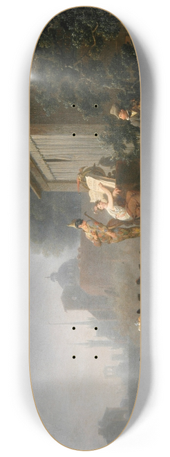 Nicolas-Antoine Taunay - Comdiens ambulants 8.25 inch art skate deck