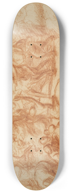 Nicolas Poussin - The Crossing of the Red Sea 8.25 inch art skate deck
