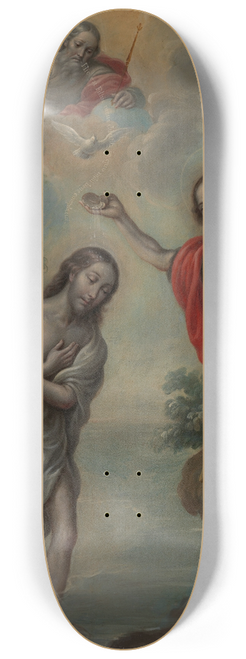 Nicols Enrquez - The Baptism of Christ 8.25 inch art skate deck