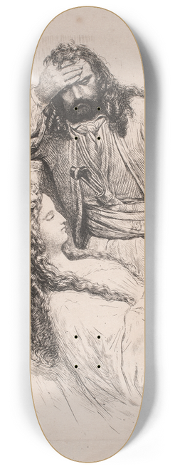 Niels Simonsen - Korsaren og hans brud 8.25 inch art skate deck