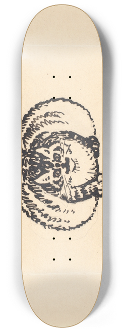 Niels Skovgaard - Den tykke kat 8.25 inch art skate deck