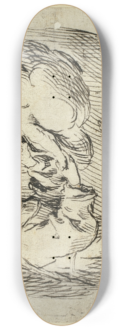 Antonio del Castillo Y Saavedra - Saint Anthony of Padua with the Infant Jesus 8.25 inch art skate deck