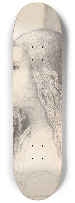 Odilon Redon - Brunnhilde (The Twilight of the Gods) 8.25 inch art skate deck