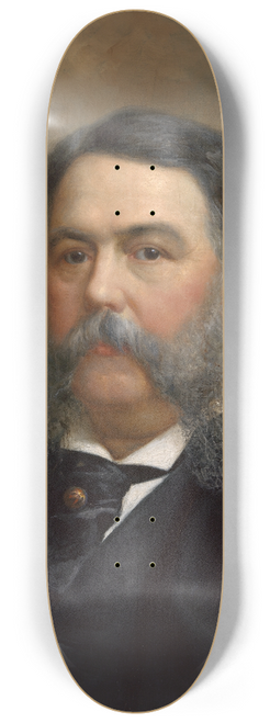 Ole Peter Hansen Balling - Chester Alan Arthur 8.25 inch art skate deck