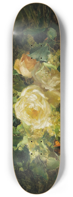 Olga Wisinger-Florian - A bouquet of roses 8.25 inch art skate deck