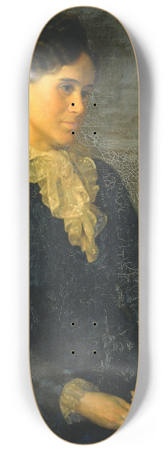 Oliver Ingraham Lay - Hester Marian Wait Lay, Portrait of the Artists Wife 8.25 inch art skate deck