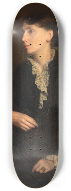 Oliver Ingraham Lay - Portrait of Fidelia Bridges 8.25 inch art skate deck