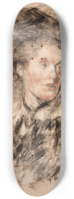 Antonio Mancini - Sarah Cecilia Harrison (1836-1941), Artist 8.25 inch art skate deck