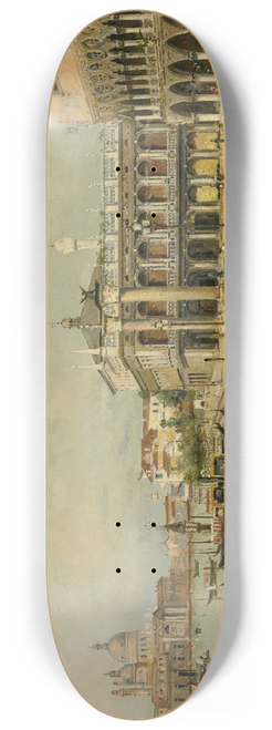 Antonio Mara de Reyna Manescau - Gondolas By The Doges Palace 8.25 inch art skate deck