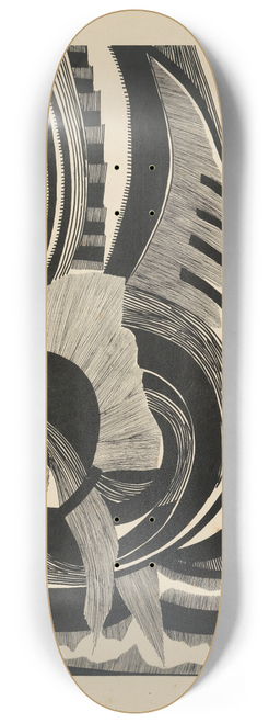 Otto Freundlich - Die Zeichen 8.25 inch art skate deck