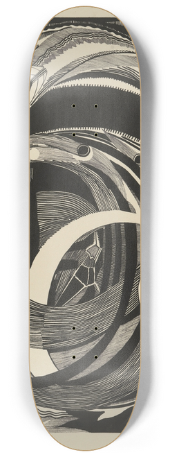 Otto Freundlich - Die Zeichen 8.25 inch art skate deck