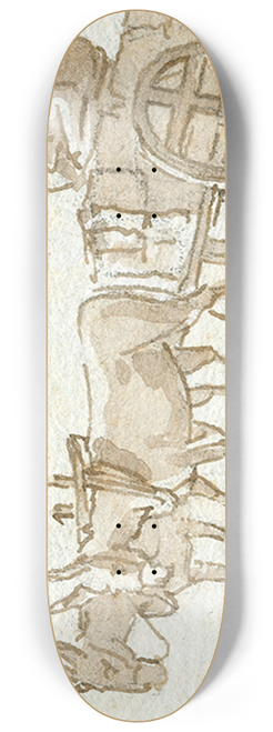 Otto Howen - Een kar getrokken door ezels 8.25 inch art skate deck