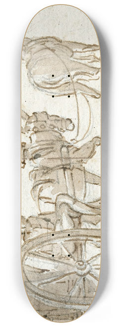 Otto Howen - Een karos getrokken door twee ezels 8.25 inch art skate deck