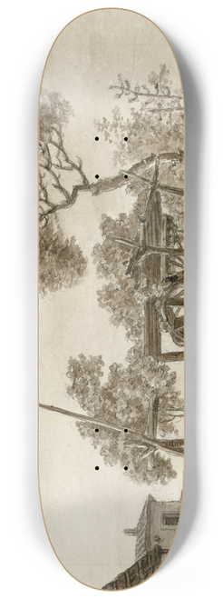 Otto Howen - Een waterput met raderwerk en trekezel 8.25 inch art skate deck
