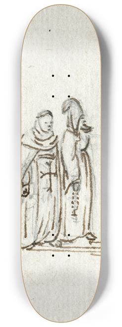 Otto Howen - Twee monniken 8.25 inch art skate deck