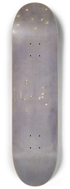 Otto Meyer-Amden - Starry landscape with Mountain Peak 8.25 inch art skate deck