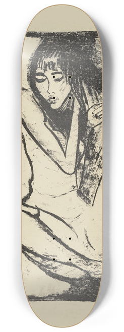Otto Mueller - Mdchen auf der Liege II 8.25 inch art skate deck