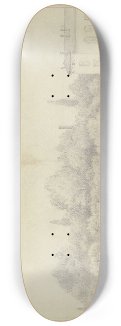 Otto Scholderer - Flachsfeld in Neusalz an der Oder 8.25 inch art skate deck