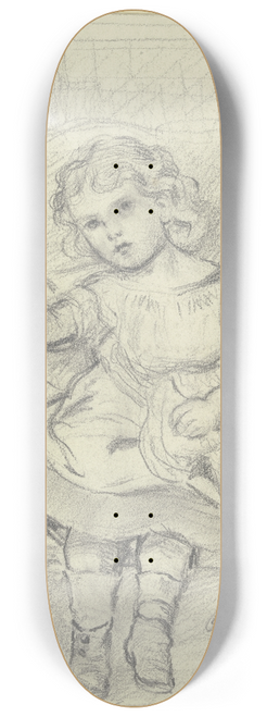 Otto Scholderer - Suppose your back had got crooked! 8.25 inch art skate deck