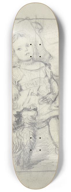 Otto Scholderer - Suppose your back had got crooked! 8.25 inch art skate deck