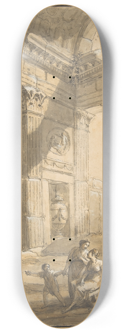 Antonio Zucchi - Artist Among Ruins 8.25 inch art skate deck