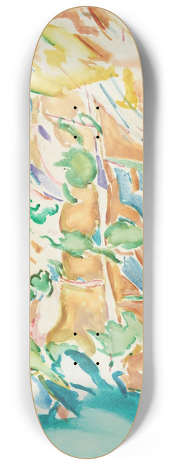 Owen Merton - Bastion of the day with assaulting trees 8.25 inch art skate deck