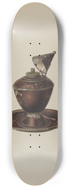 Palmyra Pimentel - Sperm Oil Lamp 8.25 inch art skate deck