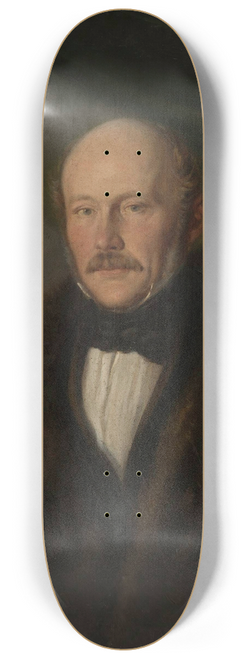 Antoni Ziemicki - Portrait of Edward Szydowski 8.25 inch art skate deck