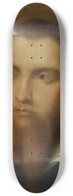 Paris Bordone - Portrait Of A Bearded Man, Head And Shoulders, In An Interior 8.25 inch art skate deck