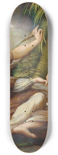 Parmigianino - Female Martyr with Angels (Saint Catherine of Alexandria) 8.25 inch art skate deck