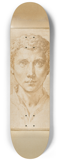 Parmigianino - The Head of a Young Man 8.25 inch art skate deck