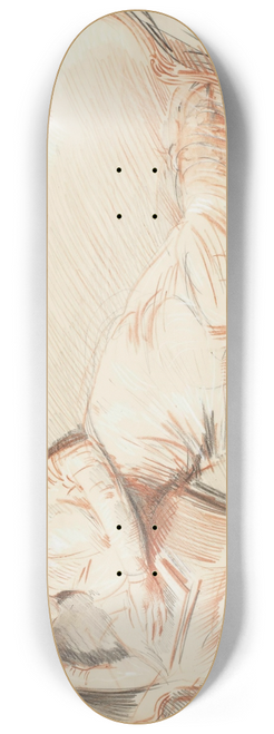Paul Csar Helleu - Elgante lisant sur un canap 8.25 inch art skate deck