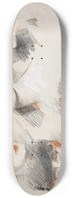 Paul Csar Helleu - Gladys Deacon, Duchess Of Marlborough 8.25 inch art skate deck