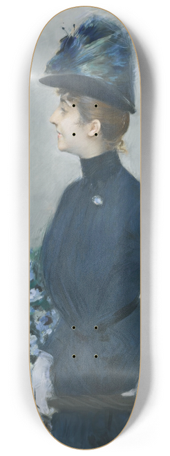 Paul Csar Helleu - La femme aux fleurs (Portrait of Mathilde See) 8.25 inch art skate deck