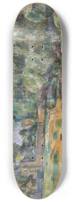 Paul Czanne - Banks of the Seine at Mdan 8.25 inch art skate deck